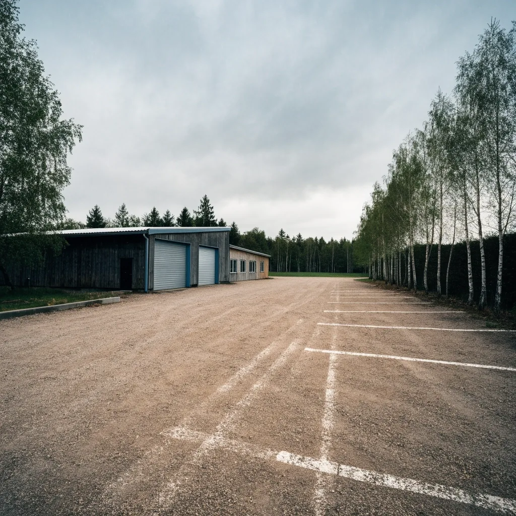 Tyhjä suomalainen risteys iltapäivän valossa, koivuja tien varressa